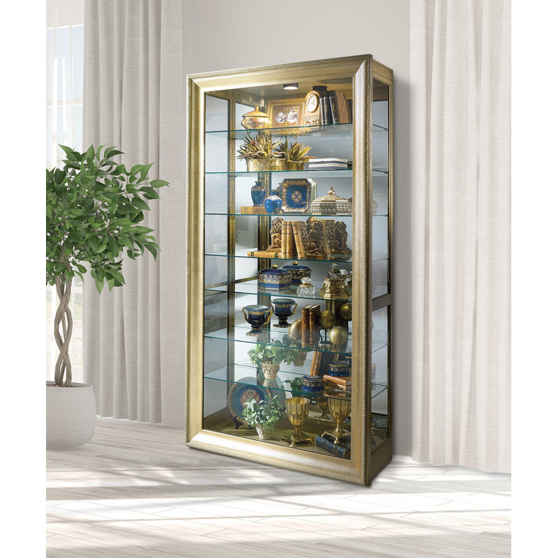 Lighted Curio For Sale / Zephyr Mirrored Lighted Corner Curio